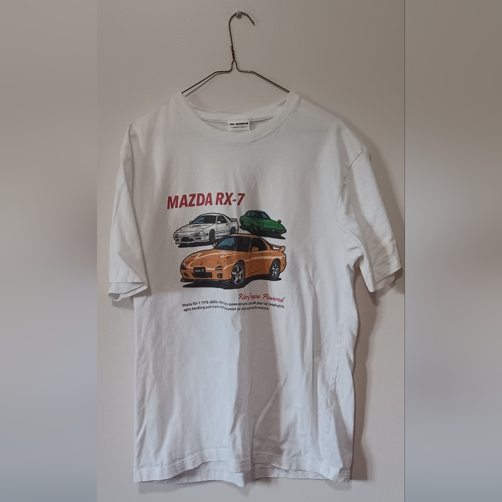 RX-7 Graphic White T-Shirt